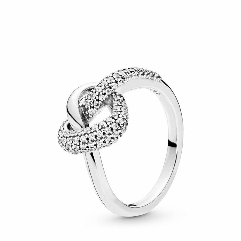 Pandora Australia Knotted Heart Stackable Ring - Sterling Silver | NVASEQ631